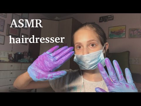 АСМР Покраска волос👩🏻‍🎤 | ASMR hair dyeing | by Anastasia Lavender ASMR