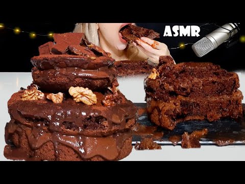 MUKBANG | AMAZING MOIST CHOCOLATE NUTELLA CAKE | Eating Sounds | ASMR | 먹방