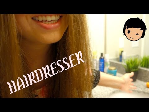 ASMR Hairdresser RolePlay Hair Wash, Hair Cut, Whole Hair Care