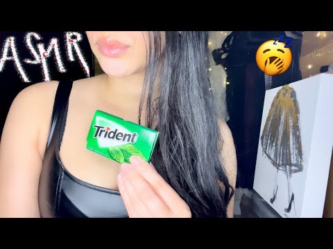 Asmr | Gum Chewing, Wet Mouth Sounds, &Tapping | No Talking