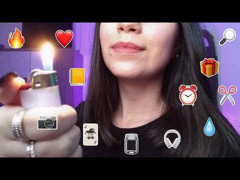 ASMR - Emoji Challenge (12 emojis diferentes) 🔥✂️♥️📷