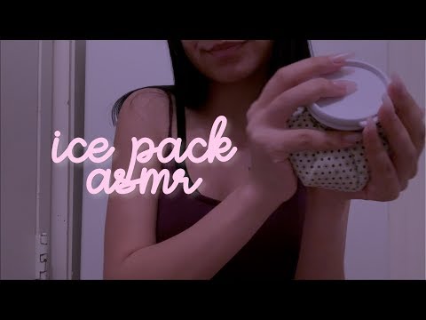 Ice Pack ASMR (tapping + water sounds)