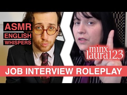 Asmr Job Interview Parody Role Play - Bitchy Funny Tingly - Collab with ASMR English Whispers