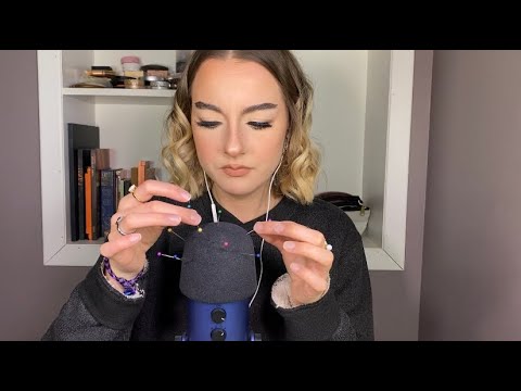 ASMR | I saw Jojo's ASMR stick pins in his microphone, so I stuck pins in my microphone