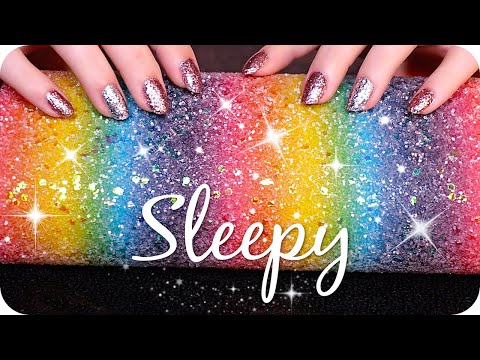 ASMR Sleepy Sheets 🌈 (NO TALKING) Scratching Textures, Scratchy Tapping & Other Tingly Sounds