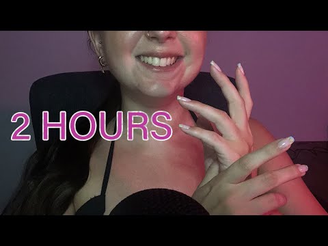 ASMR - 2 Hours Soft & Relaxing Hand Sounds Compilation - No talking