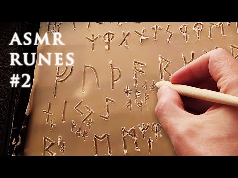 ASMR Runes Wax Carving | Rune Poems Part 2