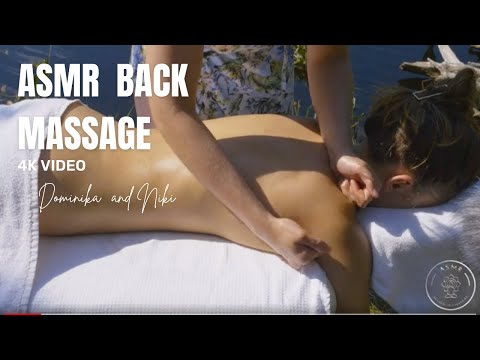 ASMR massage therapy video- asmr massage back female Dominika and Niki