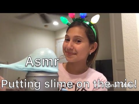 ASMR Putting Slime On The Mic