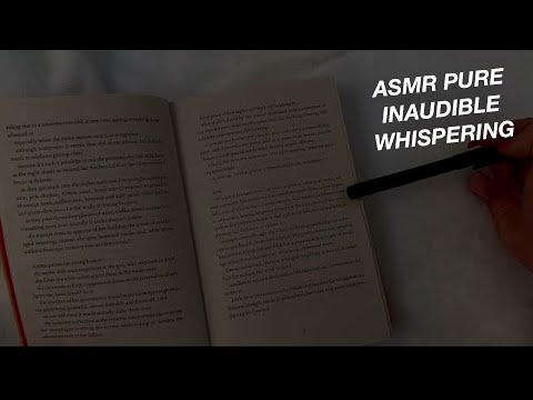 ASMR CLICKY INAUDIBLE WHISPER READING | MOUTH SOUNDS & PAGE TURNING