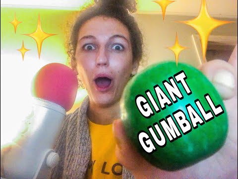 ASMR ~ eating a HUGE gumball & life update ❤️