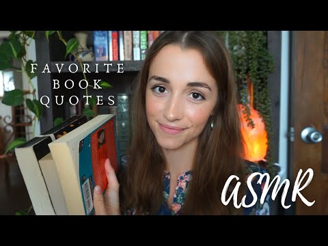 ASMR | My Favorite Book Quotes 🌻 Reading • Tapping • Soft-Spoken • Page Turning