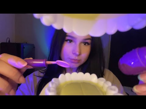 ASMR Dentist Check up 🦷 (Tooth cleaning, extraction, fixing cavities, heartfelt whispers..)