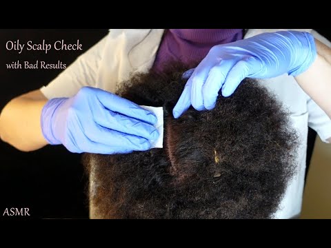 ASMR Oily Scalp Check with Paper & Bad Results (Whispered)