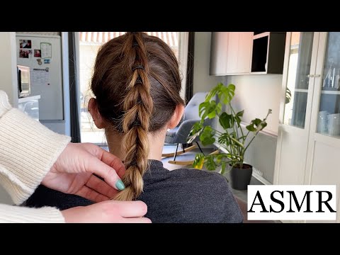 ASMR Practicing New Braid + Relaxing Keyboard Typing Sounds 🌸 (NO TALKING)