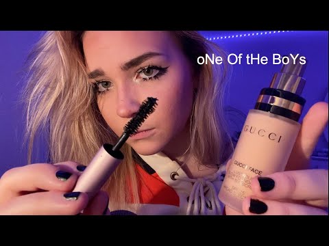 ASMR pick me girl does your makeup at school