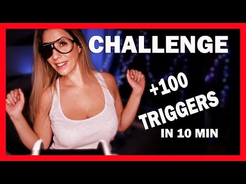 ASMR- CHALLENGE 💥100 TRIGGERS IN 10 MINUTES | TO HELP YOU SLEEP (NO TALKING)