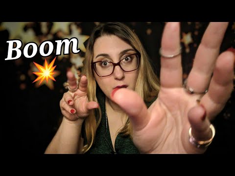 ASMR Boom in Your Face Fireworks Hand Movements and Visuals