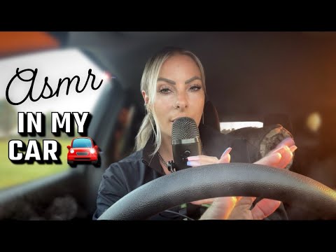 ASMR In My Car 🚘 Giving You ASMR With Random Items In My Car + Whisper Rambles