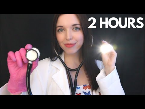 ASMR Cranial Nerve Exam, Doctor Ear/Hearing/Eye Check-Up (2 HOUR COMPILATION)