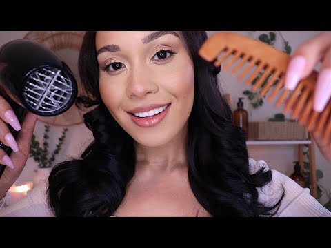 The Nature Hair Spa 🍃 ASMR Scalp treatment ASMR | Realistic Roleplay With Layered Sounds For Sleep