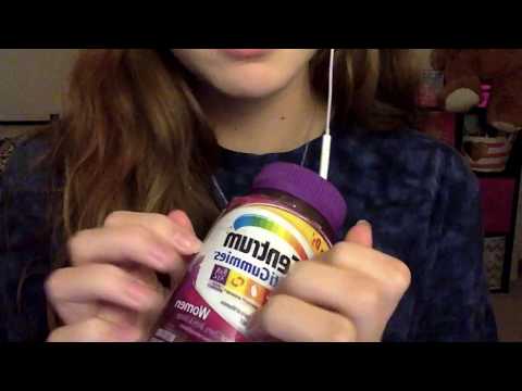 ASMR - fast tapping on plastic bottles - whispering