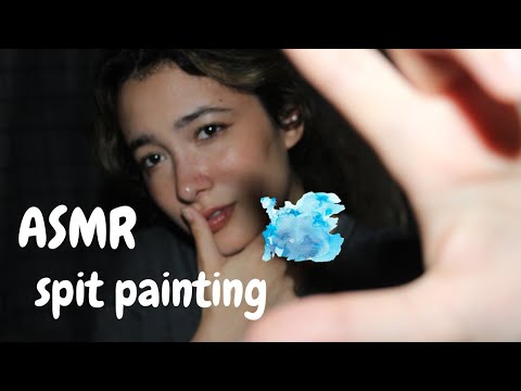 ASMR 💦🖌️ spit painting a masterpiece