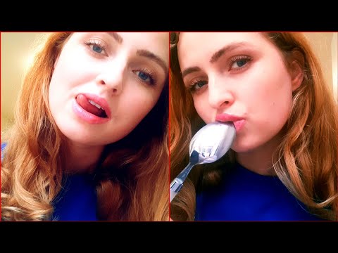 ASMR| WET mouth sounds💦💦💦,  eating your negative by spoon,  omnonom sounds