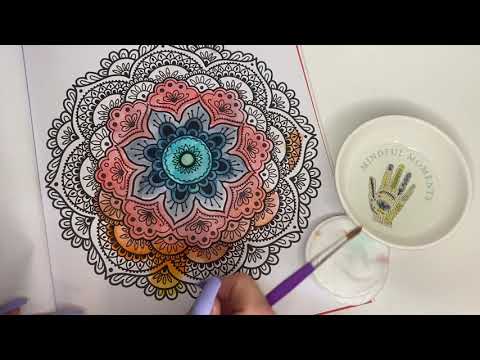 ASMR ~ Magic Water Colouring (Whispers and Gum Chewing)