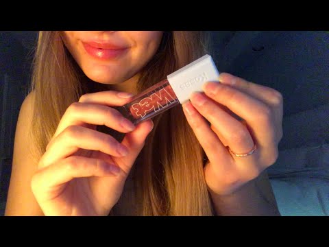 ASMR tapping on all the makeup i own | whispering