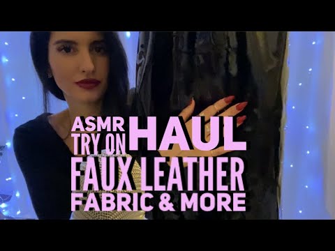 ASMR Whispered Haul and Try On - Nordstrom - Ross - Amazon - Revolve (Fabric, Tapping, Faux Leather)