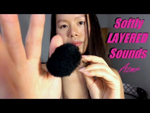 ASMR MULTI LAYERED SOUNDS (Mouth, SkSk, EAR NOMS, Chitter, Flutters, Crackle) + BRUSHING VISUALS 😲