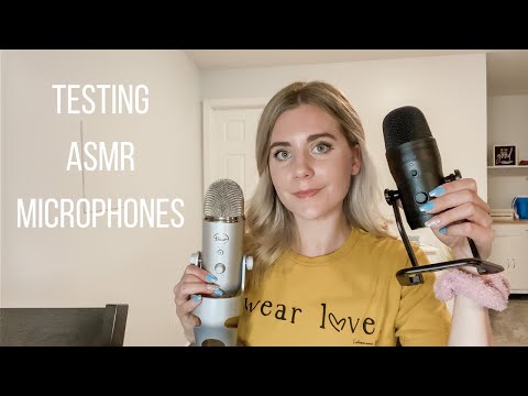 Comparing ASMR Microphones ~ Blue Yeti vs.FIFINE K690~ Assorted Triggers