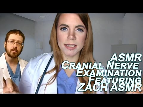 Medical ASMR RP - Cranial Nerve Exam Part 1 - Featuring Zach ASMR!