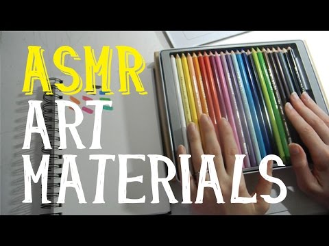 ASMR Testing New Art Materials | Whispering | LITTLE WATERMELON