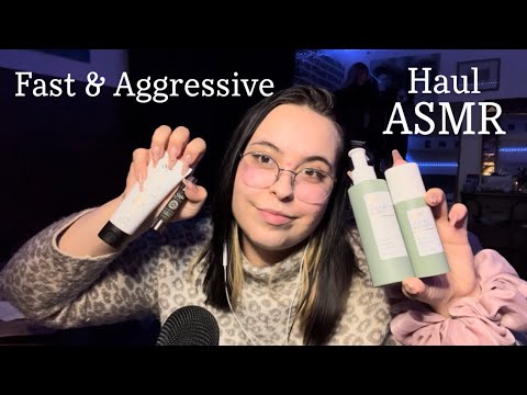 Fast & Aggressive Tapping & Scratching Saje Haul ASMR Whispering