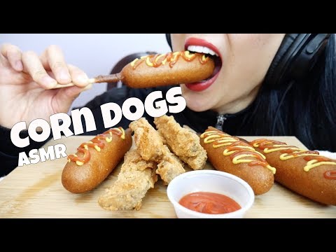 ASMR Corn Dogs + CRUNCHY FRIED Potato Wedges (EXTREME EATING SOUNDS) NO TALKING | SAS-ASMR