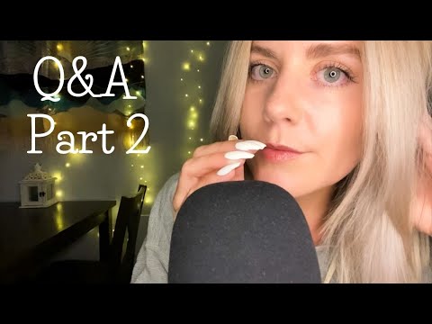 ASMR Q&A Part 2 ~ Close Up Whispering