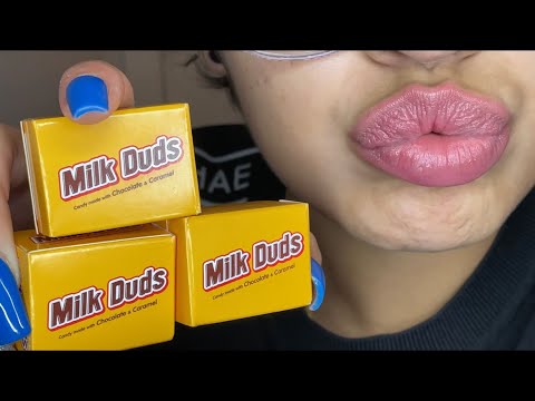 ASMR- MILK DUDS, CHEWY, MOUTH WATERING SOUNDS