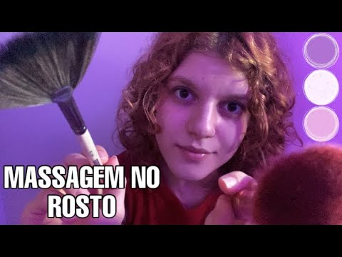 ASMR || MASSAGEANDO SEU ROSTO COM PINCÉIS