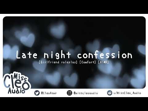 ASMR: Late night confession [Girlfriend roleplay] [Rainy night] [Positive affirmations] [Sweet]