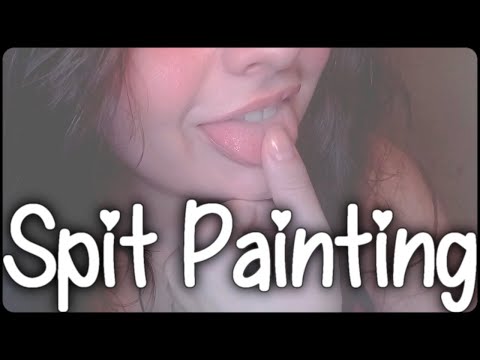 ♥ Quick ASMR Spit Painting ♥ Fast and Intense Triggers ~