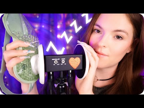 ASMR Melting Your Brain with 3Dio Triggers + Delay (Bassy, Gel Beads, Sequins, Scratch, Tapping)