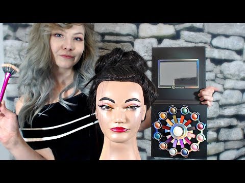 ASMR Makeup Artist Gives Doll Head Makeover