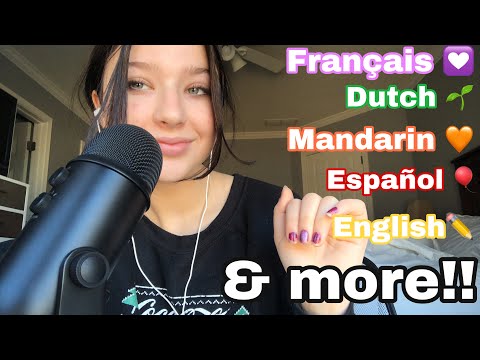 I Tried ASMR in DIFFERENT LANGUAGES!!