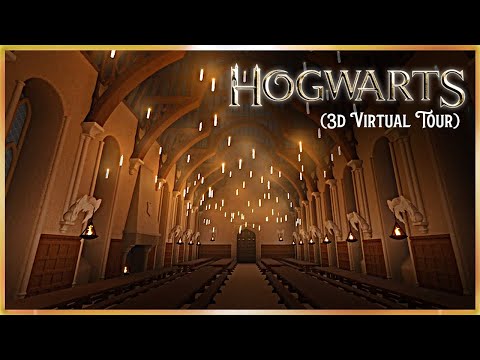 Night Walk in Hogwarts ◈ 3D Virtual Tour #03 [NO TALKING] Dreams PS4