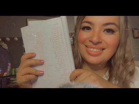 ASMR| Part 1: Repeating subscribers names + hand sounds- very tingly whispering 🤤😴