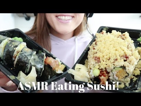 ASMR Sushi Eating Sounds (no talking)