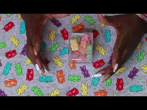 SOUR GUMMIE BEARS ASMR EATING SOUNDS