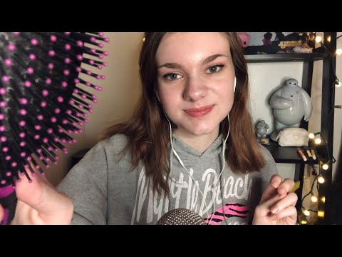 ASMR | Relaxing Personal Attention Triggers | Hand Movements, Hair Brushing, Face Brushing, etc.